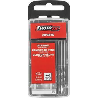 Drywall Guidepoint Cutting Bit For Spiral Saw Rotary Tool 1/8-in, (8/Pack)