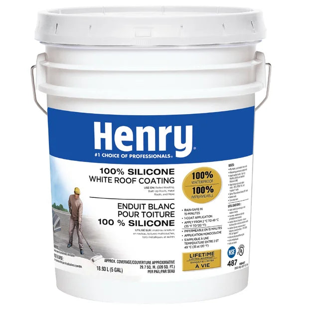 487 100% Silicone White Roof Coating 20L