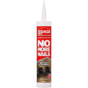LePage No More Nails Heavy Duty Construction Adhesive 266ml, White