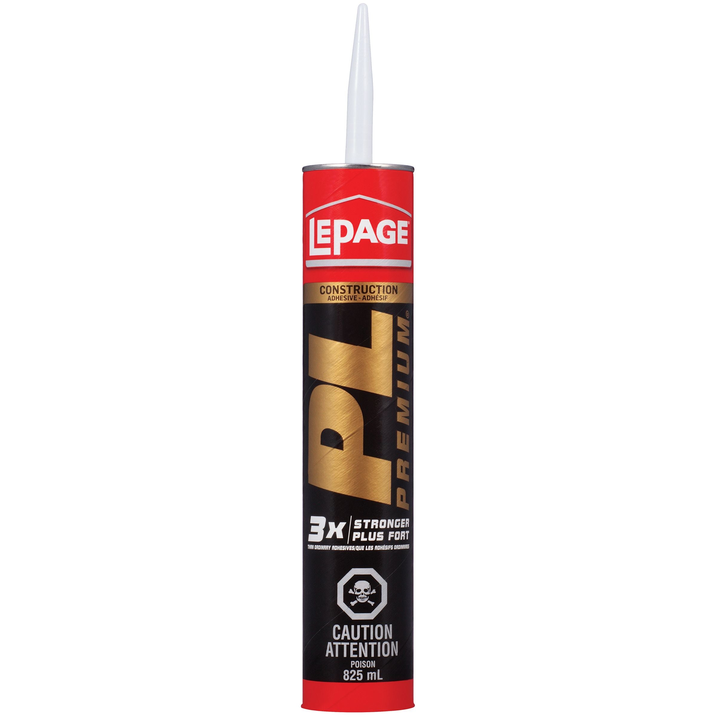 LePage PL Premium Adhesive, Tan, 825 ml Cartridge, Pack of 1