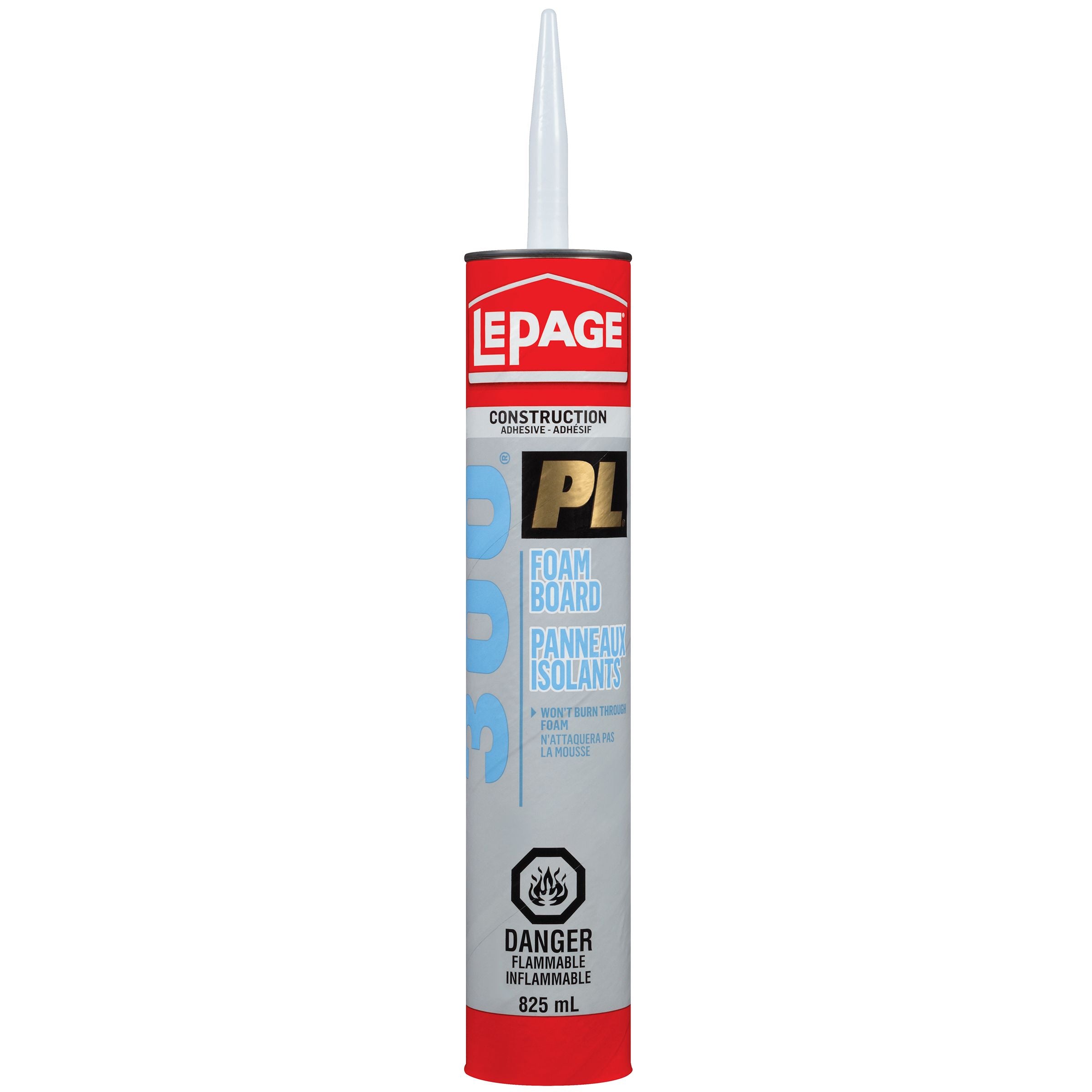 LePage PL 300 Foamboard Adhesive, Tan, 825 ml Cartridge, Pack of 1