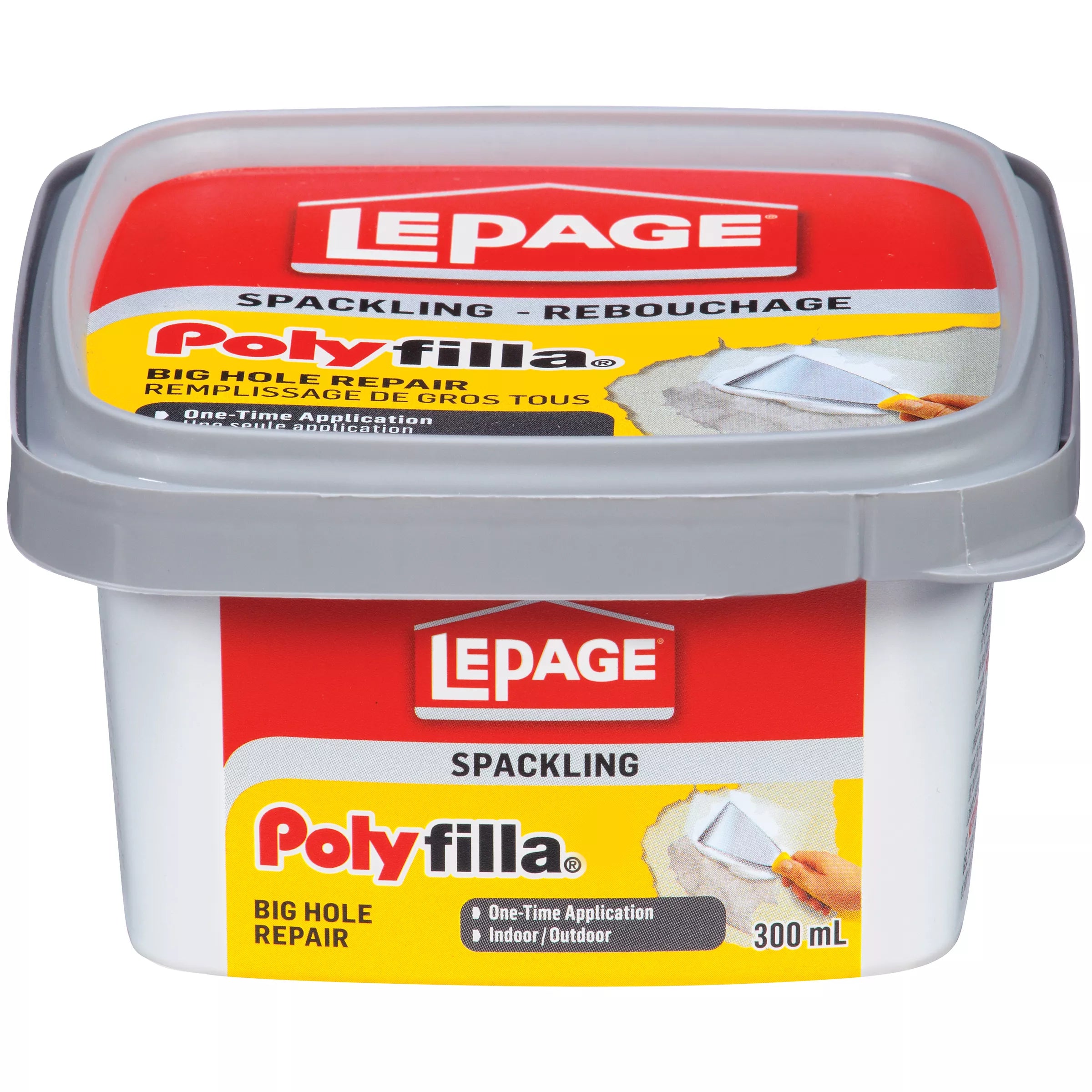 LePage Polyfilla Spackling Big Hole Repair 300ml, White