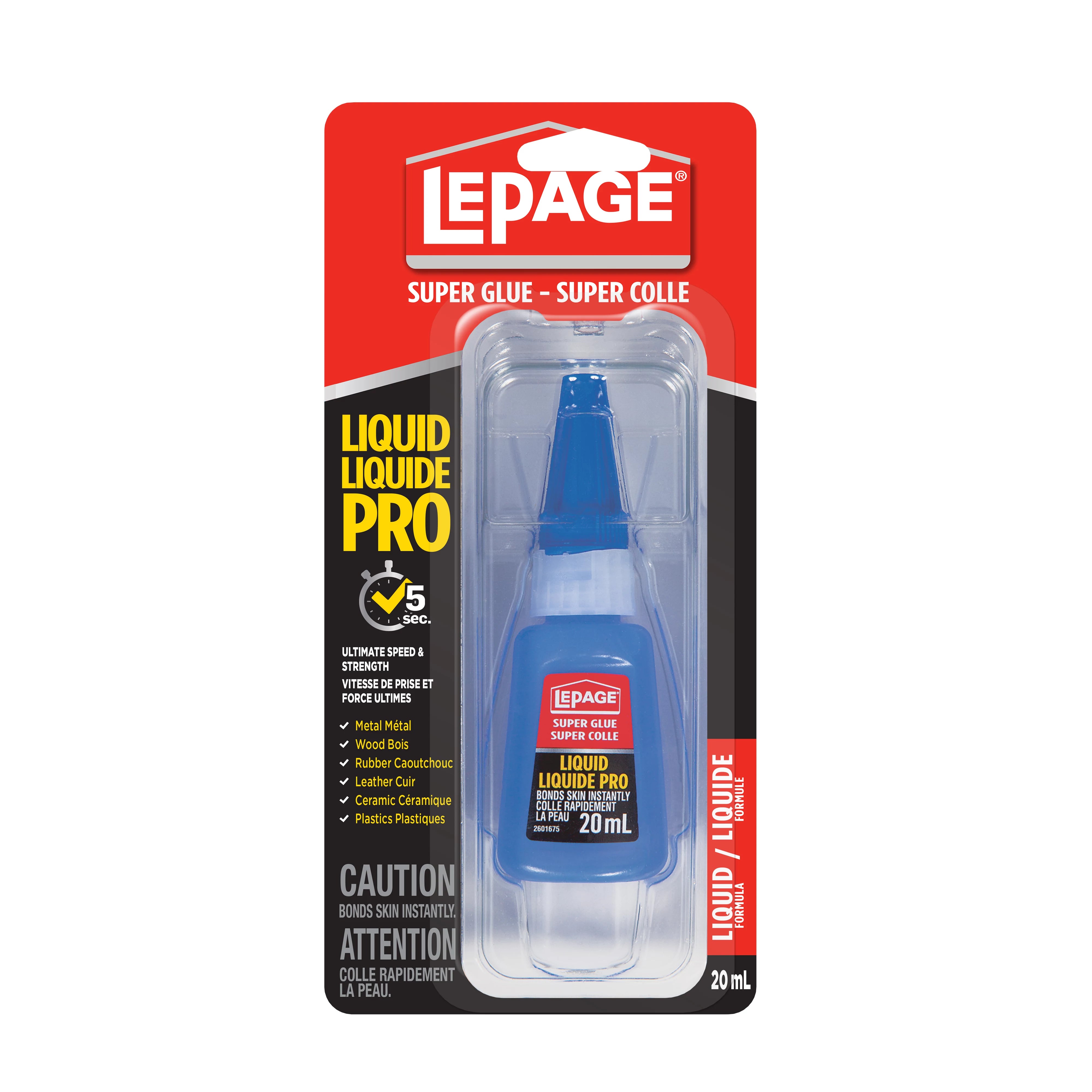 LePage Super Glue Liquid Professional, Clear 20g