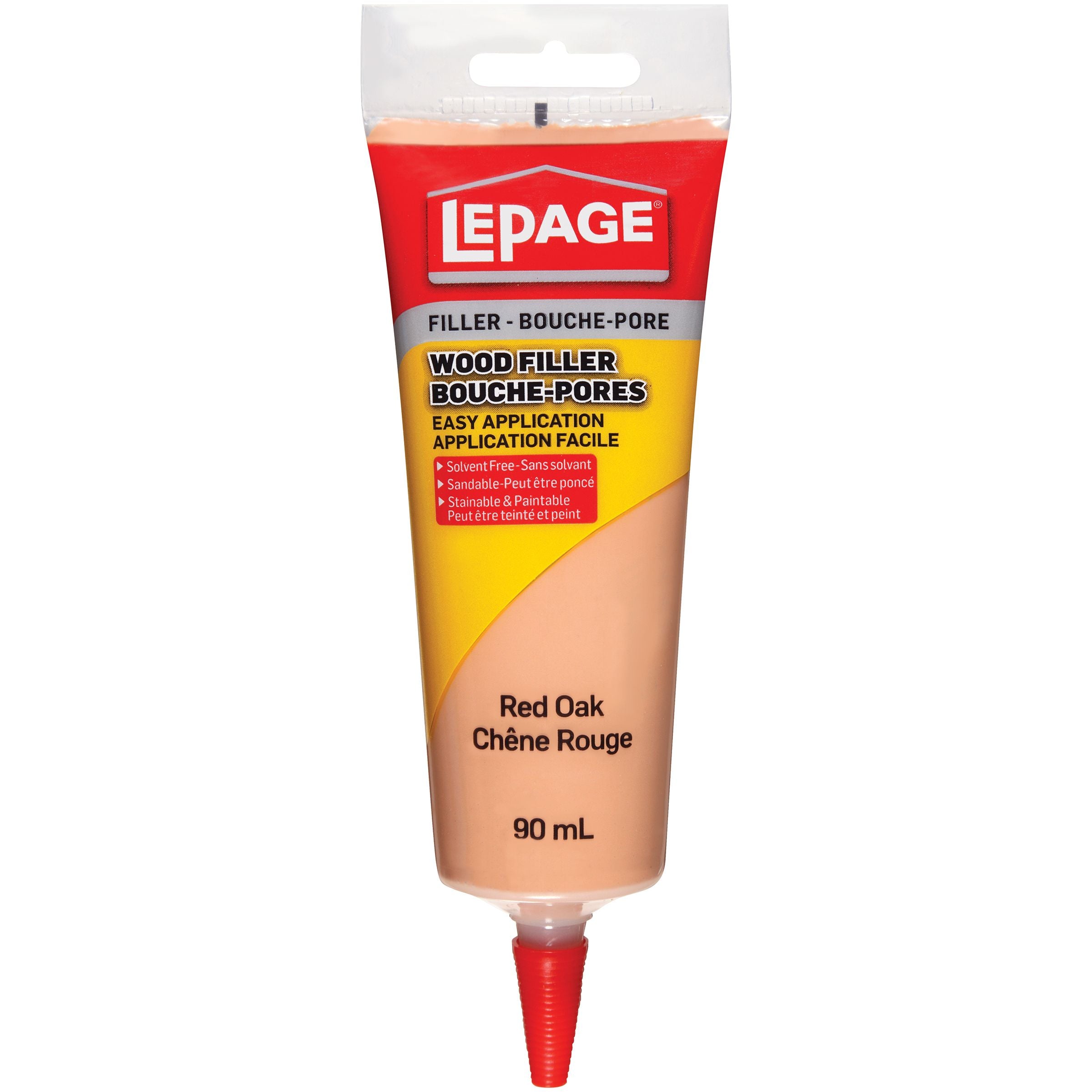 LePage Wood Filler 90ml, Red Oak Tinted
