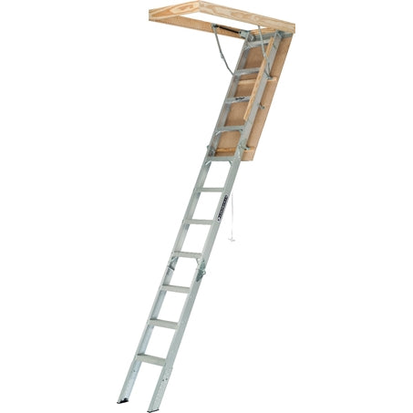 ALUMINUM ATTIC LADDER 22.5 inch X 54 inch, TYPE IAA, 375-POUND LOAD CAPACITY