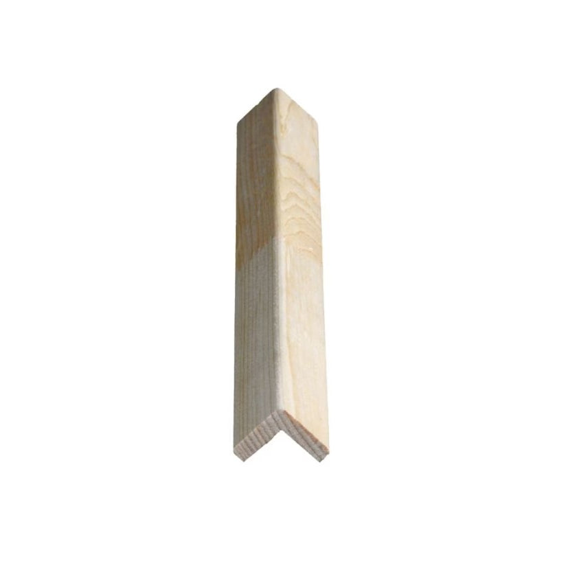 1" x 1" Finger Jointed Pine Outside Corner Moulding