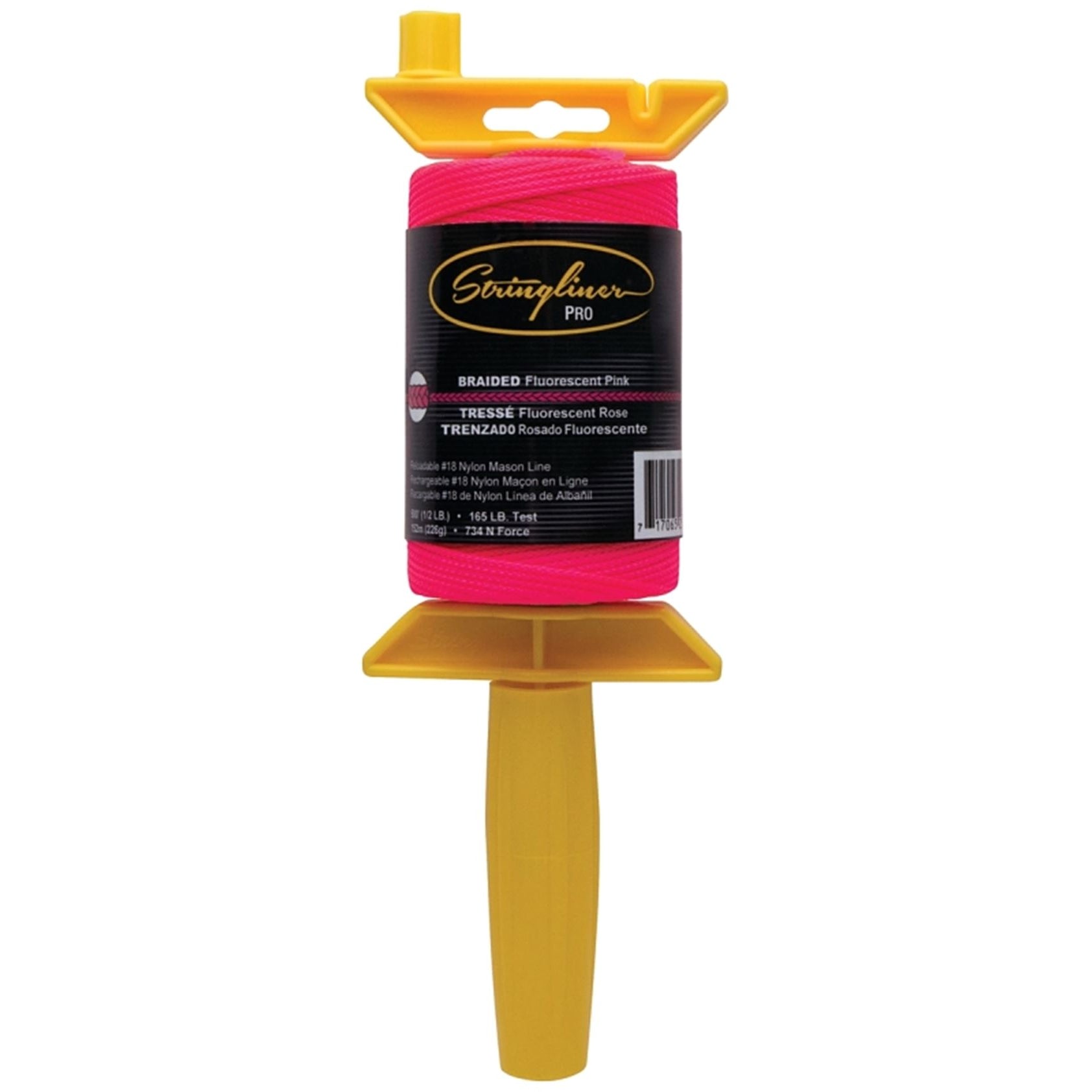 500' Braided Mason Line and Reel Pink