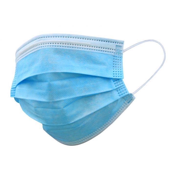 Disposable Face Mask Blue 3-ply 50pk