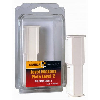 STABILA TYPE 196T Plate Level 2 End Caps for Type-80 Levels (2-Pack) 20065