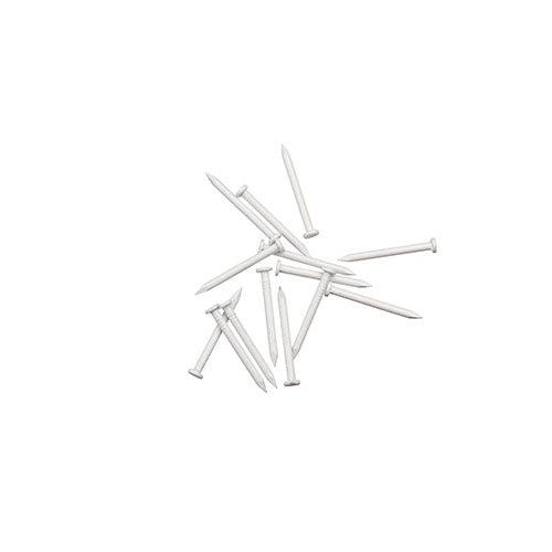 1-1/4" Stainless Steel Trim Nail Ring Shank, Painted White 4oz