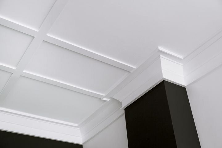 Crown moulding and wainscoting