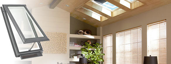 A solar powered venting skylight by Velux