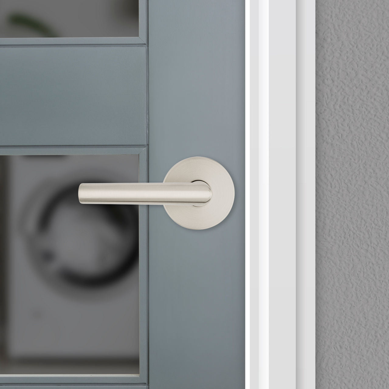 Milan Lever - Passage, Satin Nickel