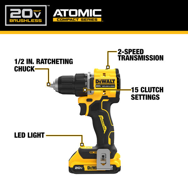 20V Brushless Drill/Driver Set