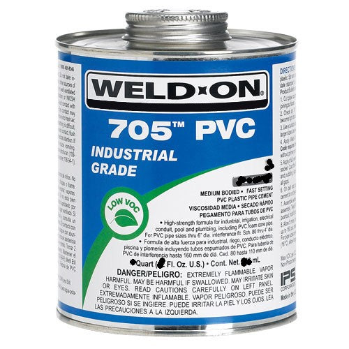 16OZ Weld-On® 705™ PVC Cement, White
