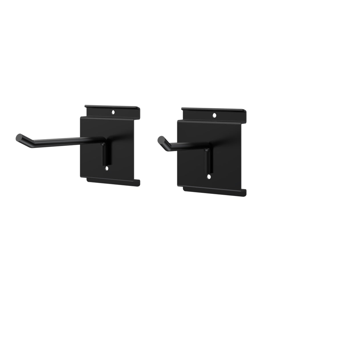 4" Black SlatWall Single Hook