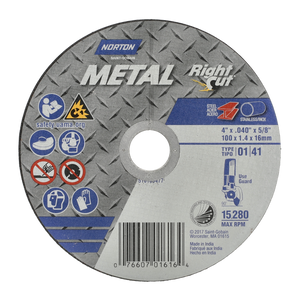 Metal 5in RightCut A AO Type 01/41 Right Angle Cut-Off Wheel