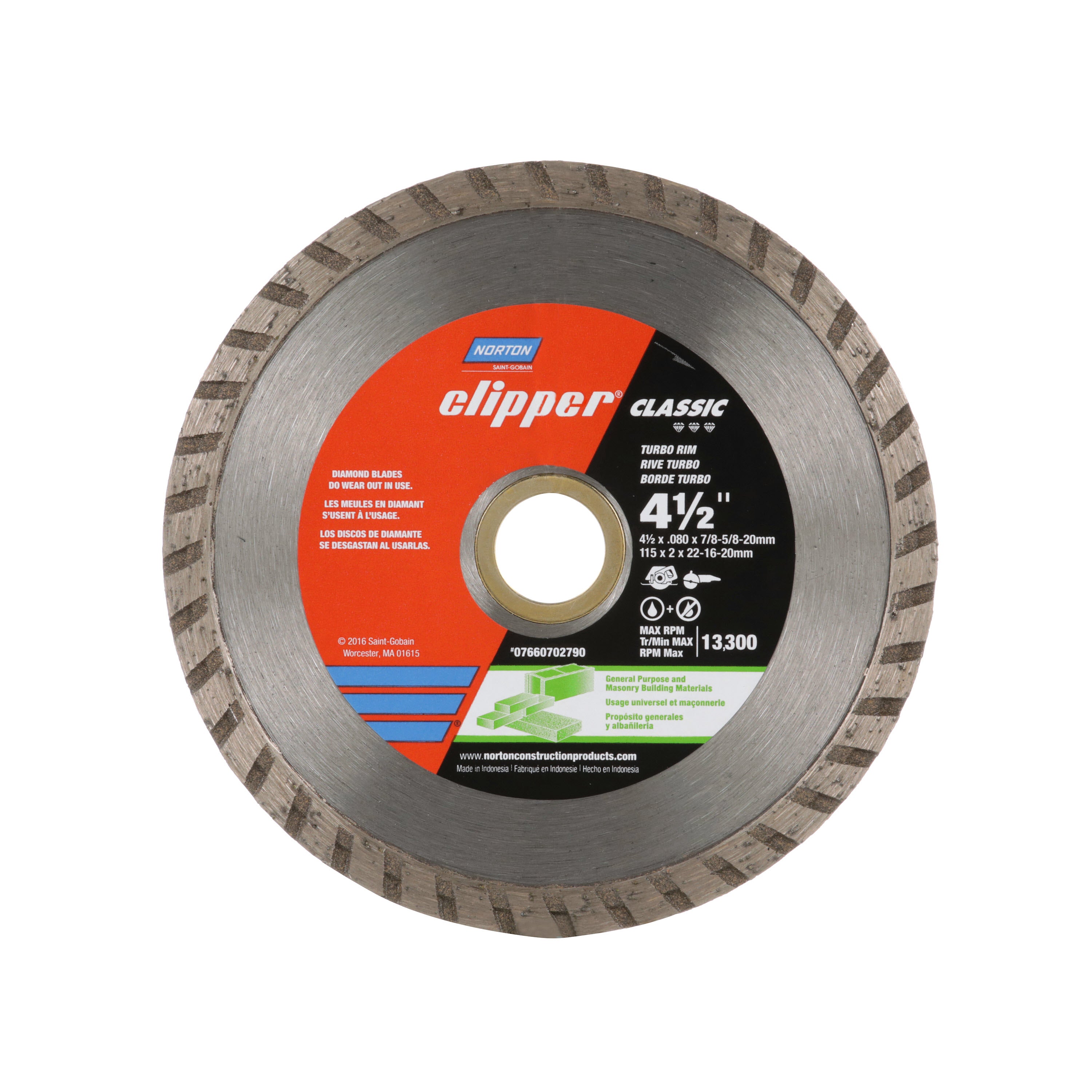 Clipper Classic 4in General Purpose Dry Turbo Rim Portable Blade