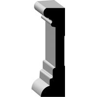 1"x3-5/8"x8' MDF Primed Ultra Light Architrave