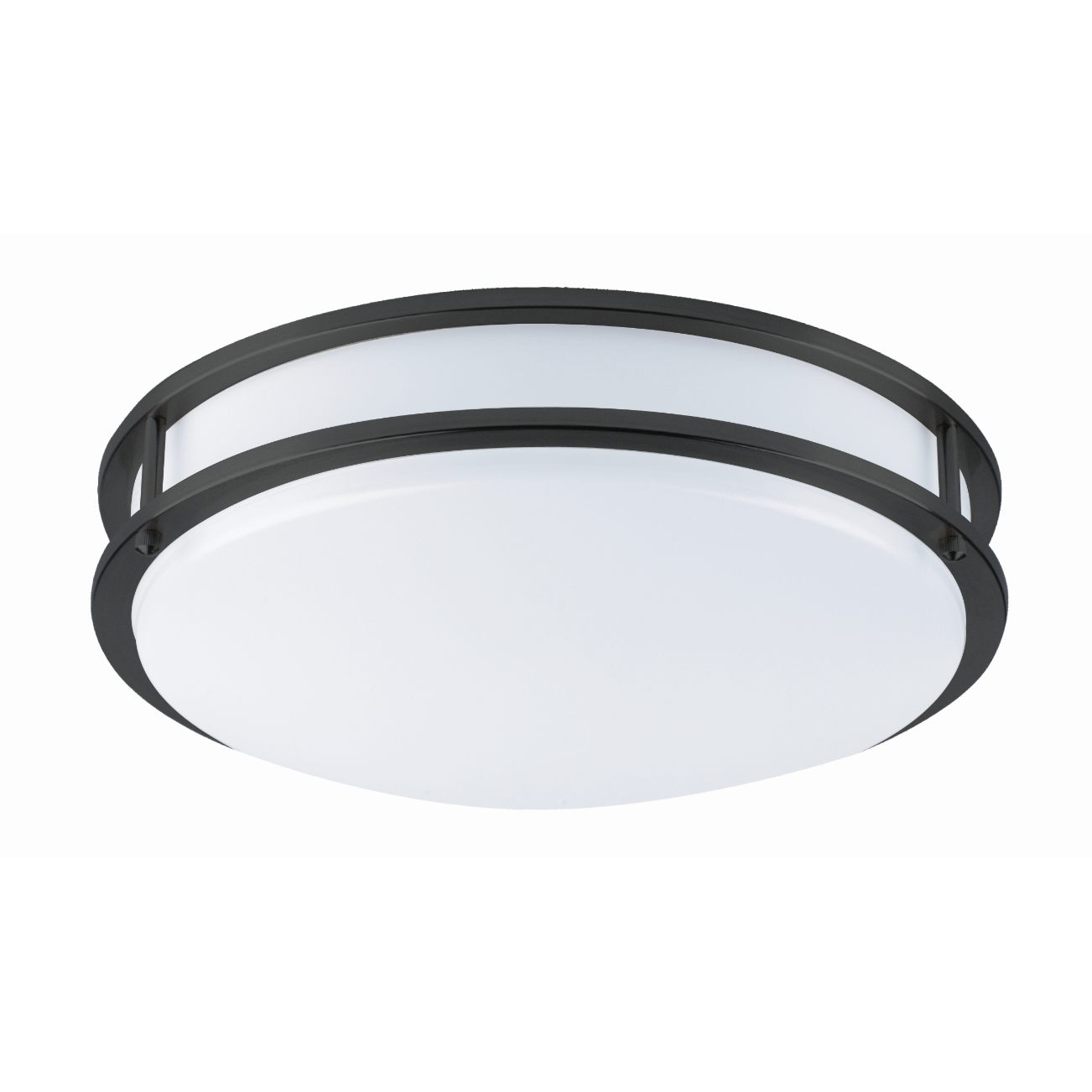 Milano LED Ceiling Light Fixture 15W DIMM 3000K, Black (1 Pack)