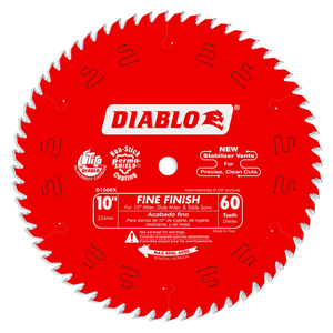 10" 60 Tooth Fine Finish Saw Blade