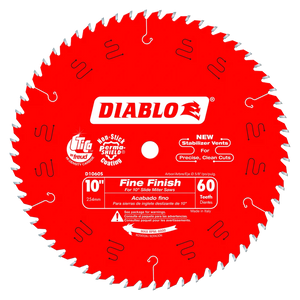 10 in. x 60 Tooth Fine Finish Slide Miter Saw Blade