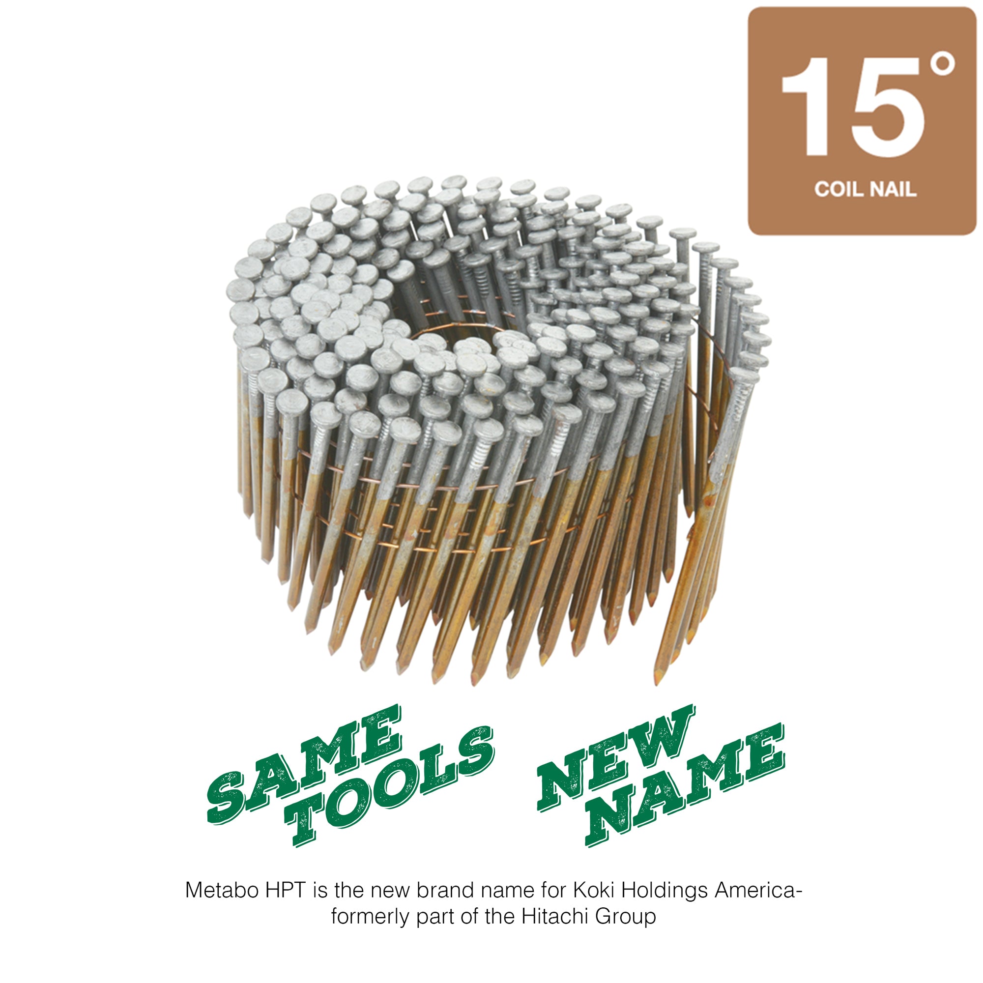 3-1/4" Full Round Head Basic Bright Wire Coil Framing Nail
