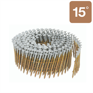 2-38/"x.099" Ring Shank Full Round Heat Galvanized Wire Coil 15° Framing Nail