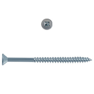 8x2-1/2 Flat Head Zinc Wood Screw (7/Pack)