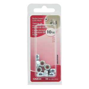 10-32 Nylon Insert Lock Nut (10/Pack)