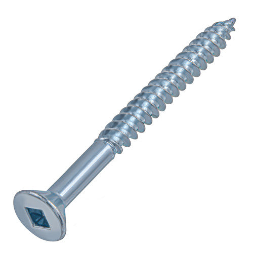 6x1-1/2 Flat Head Zinc Wood Screw (100/Box)