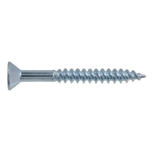 8x1-1/2 Flat Head Zinc Wood Screw (100/Box)