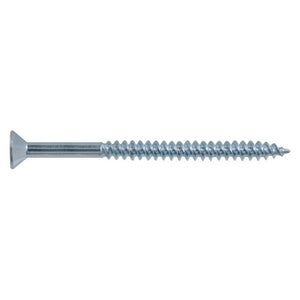 8x2-1/2 Flat Head Zinc Wood Screw (100/Box)