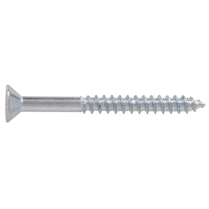 12x2-1/2 Flat Head Zinc Wood Screw (100/Box)