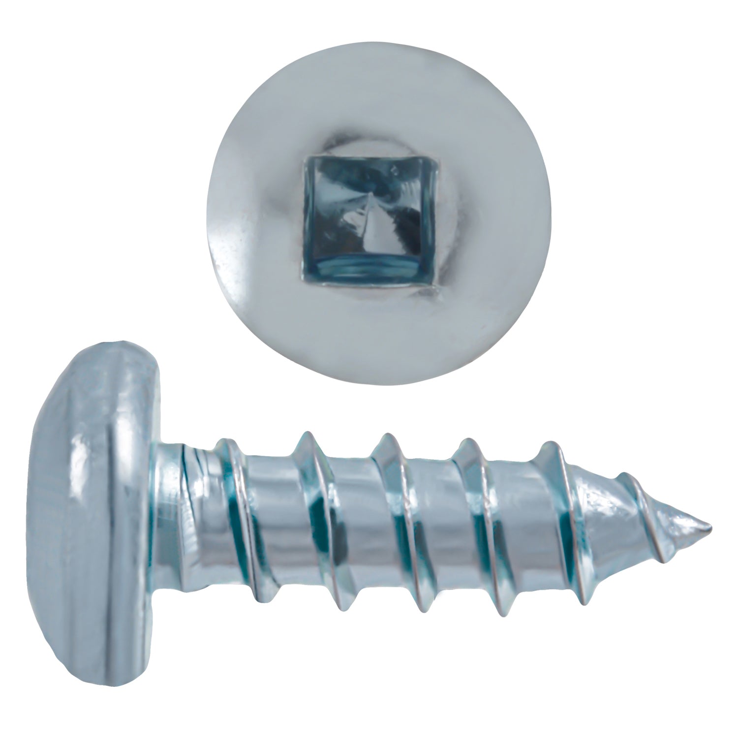 8x3/8 Pan Head Zinc Sheet Metal Screw (100/Box)
