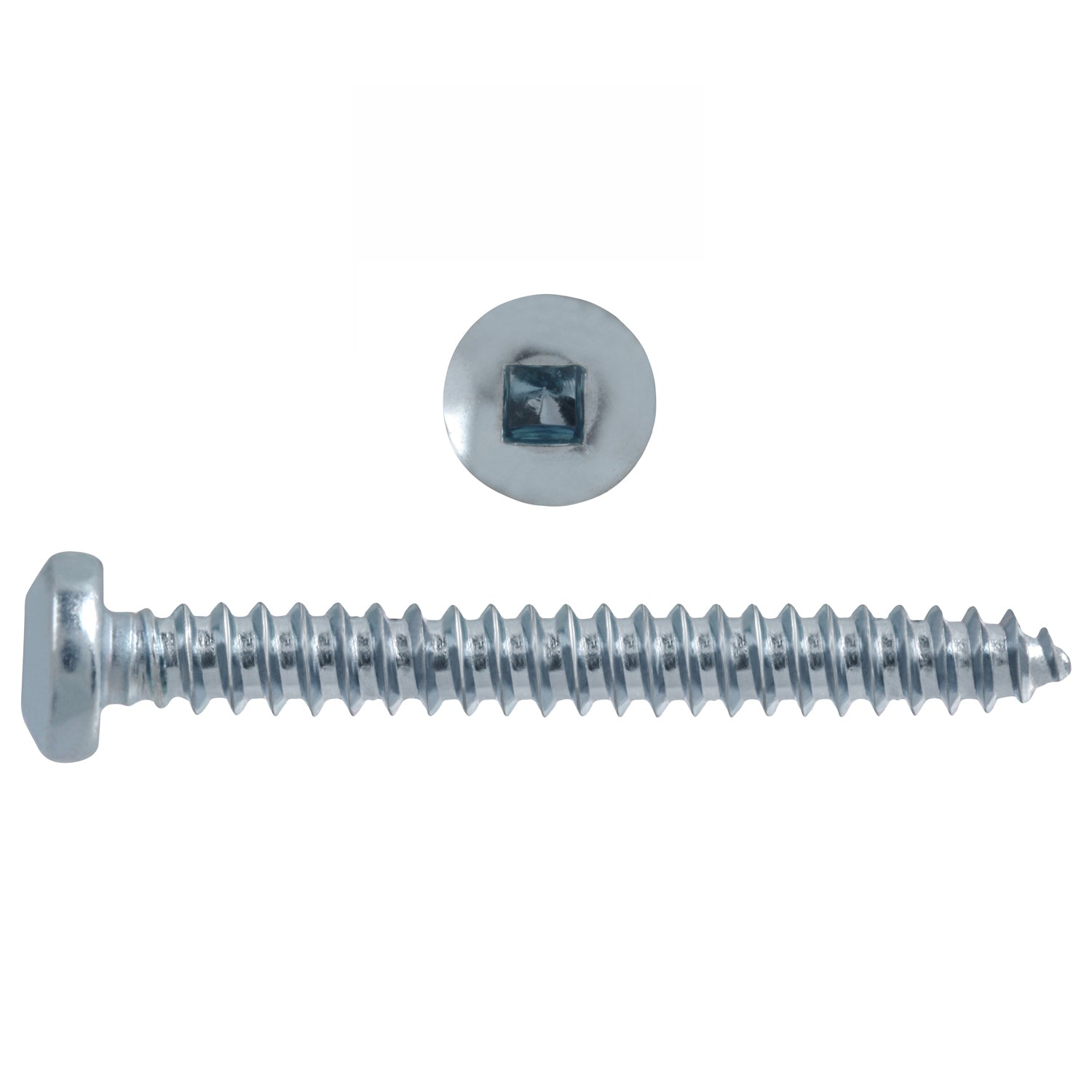 8x1-1/2 Pan Head Zinc Sheet Metal Screw (100/Box)