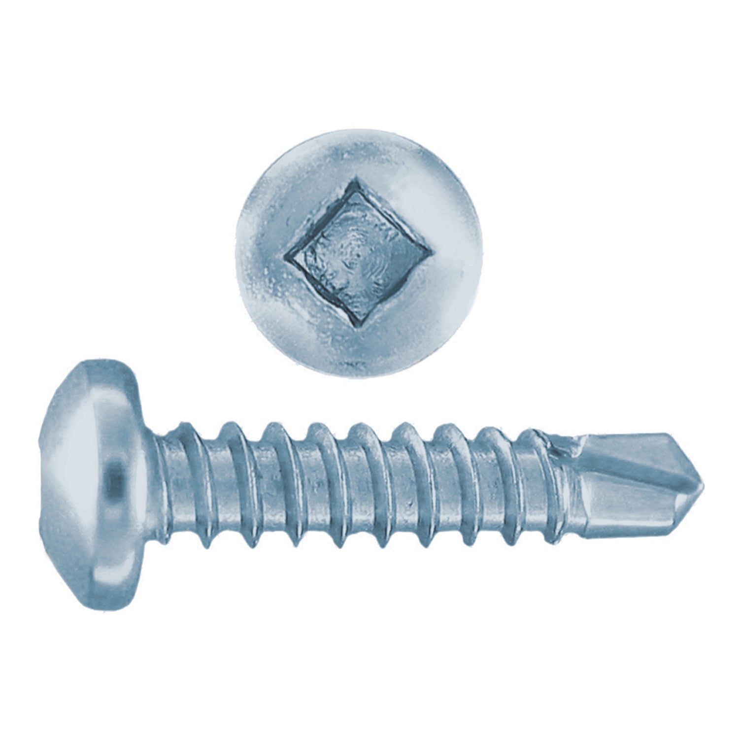 8x3/4 Pan Head Zinc Self-Drilling Sheet Metal Screw (100/Box)
