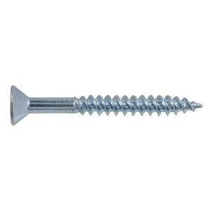 8x1-1/2 Flat Head Zinc Wood Screw (300/Box)