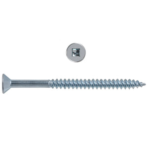 8x2-1/2 Flat Head Zinc Wood Screw (250/Box)