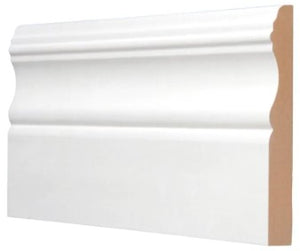 1/2"x4-1/8"x8' MDF Primed Colonial Baseboard