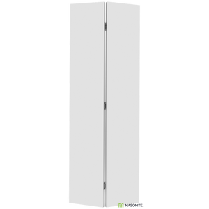 28"x80" Primed Hardboard Flush Bifold Door Hollow Core