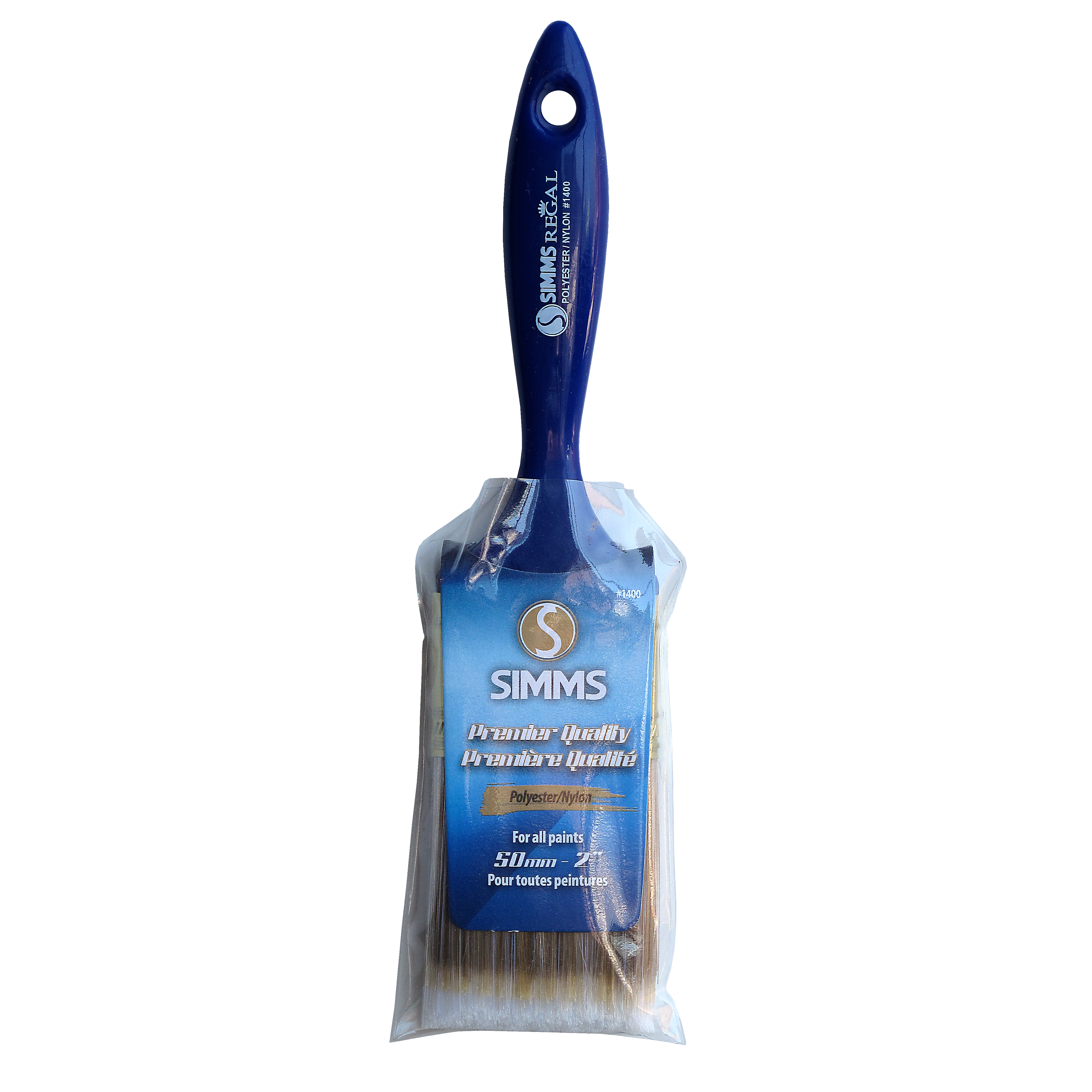 Premier Quality poly/nylon paint brush flat 50mm