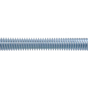 A segment of a 5/16″ x 72″ Fully Threaded Steel Rod, Zinc Plated.
