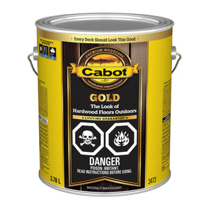 Cabot Gold Deck Stain, Moonlit Mahogany 3.78L Cabot Deck Stain