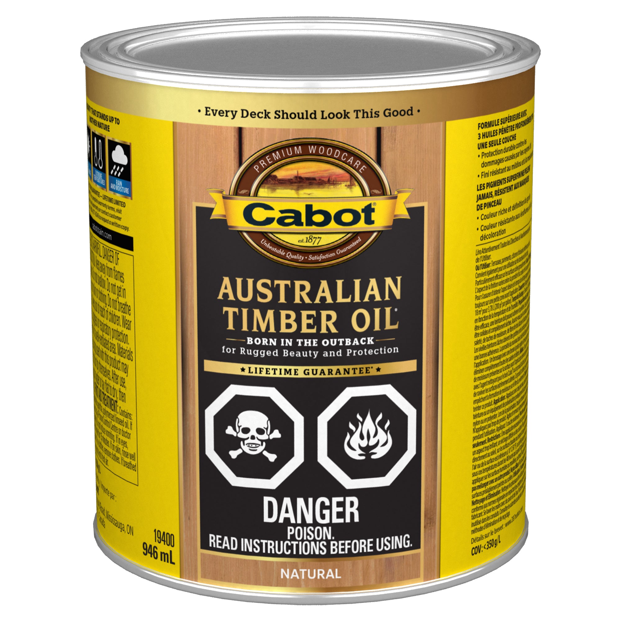 Cabot® Australian Timber Oil®, Natural, 946 mL