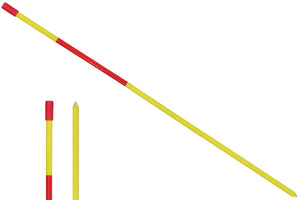 72" Fiberlass Post Marker, Yellow/Red