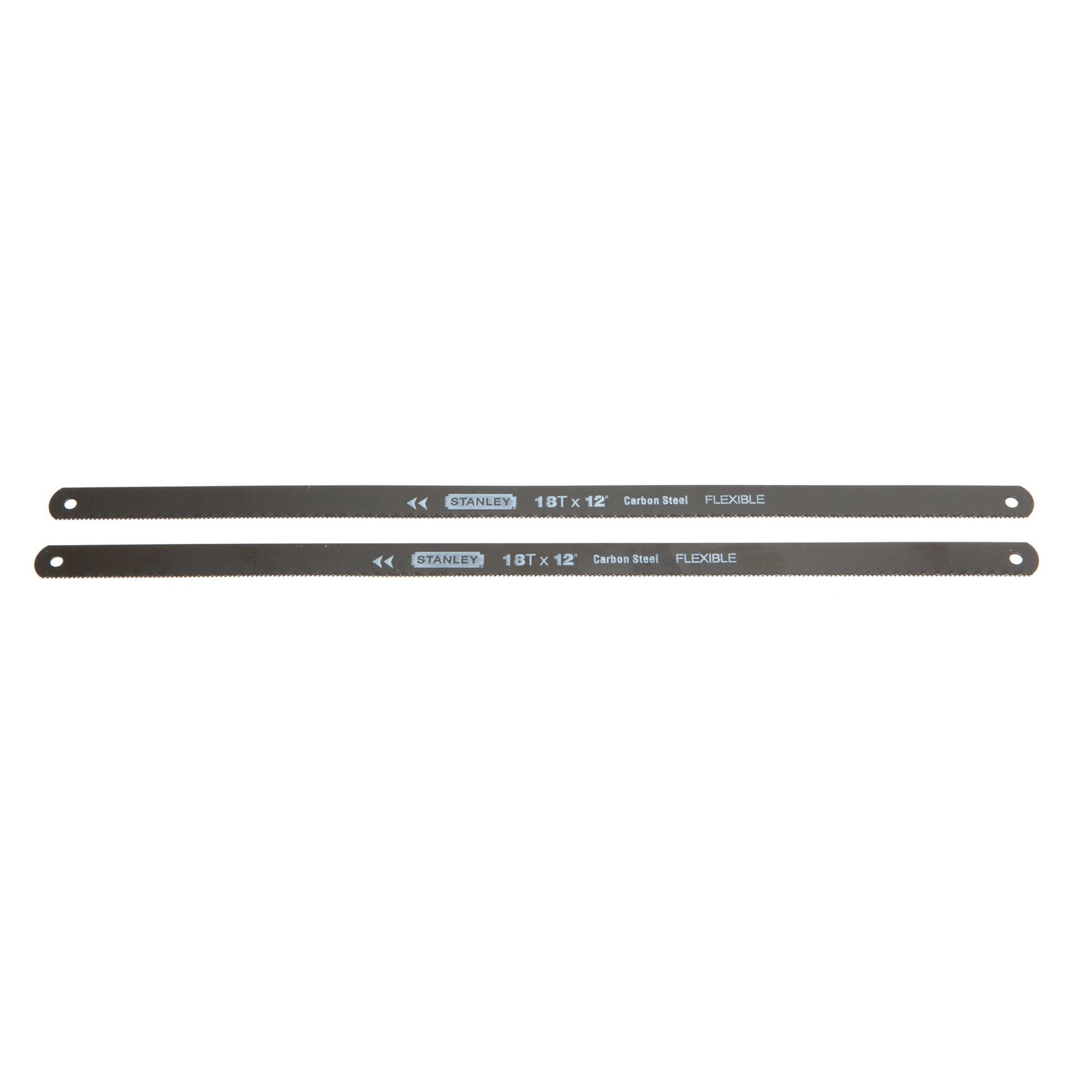 12" 18T Carbon Steel Hacksaw Blade (2 Pack)