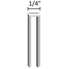 1/4"x1-1/4" Narrow Crown Staple Electrogalvanized (4,000 Pieces)