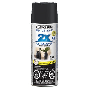 340g Painter's Touch Spray Paint, Flat Black