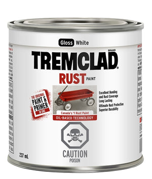 237mL Tremclad Rust Paint Gloss White